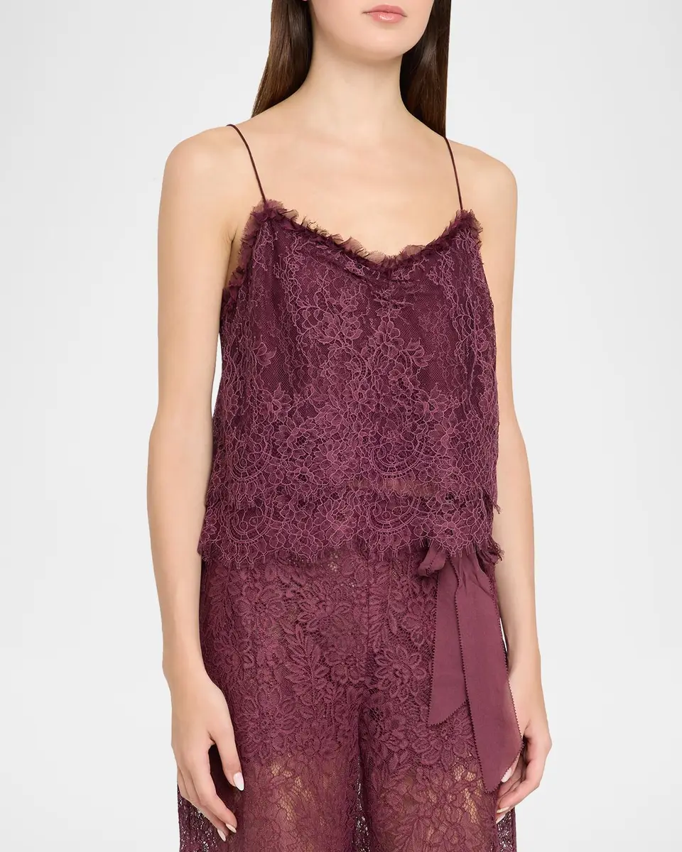 LoveShackFancy Ferni Floral Lace Tank Top | Thumbnail 4 LoveShackFancy Ferni Floral Lace Tank Top | Thumbnail 4