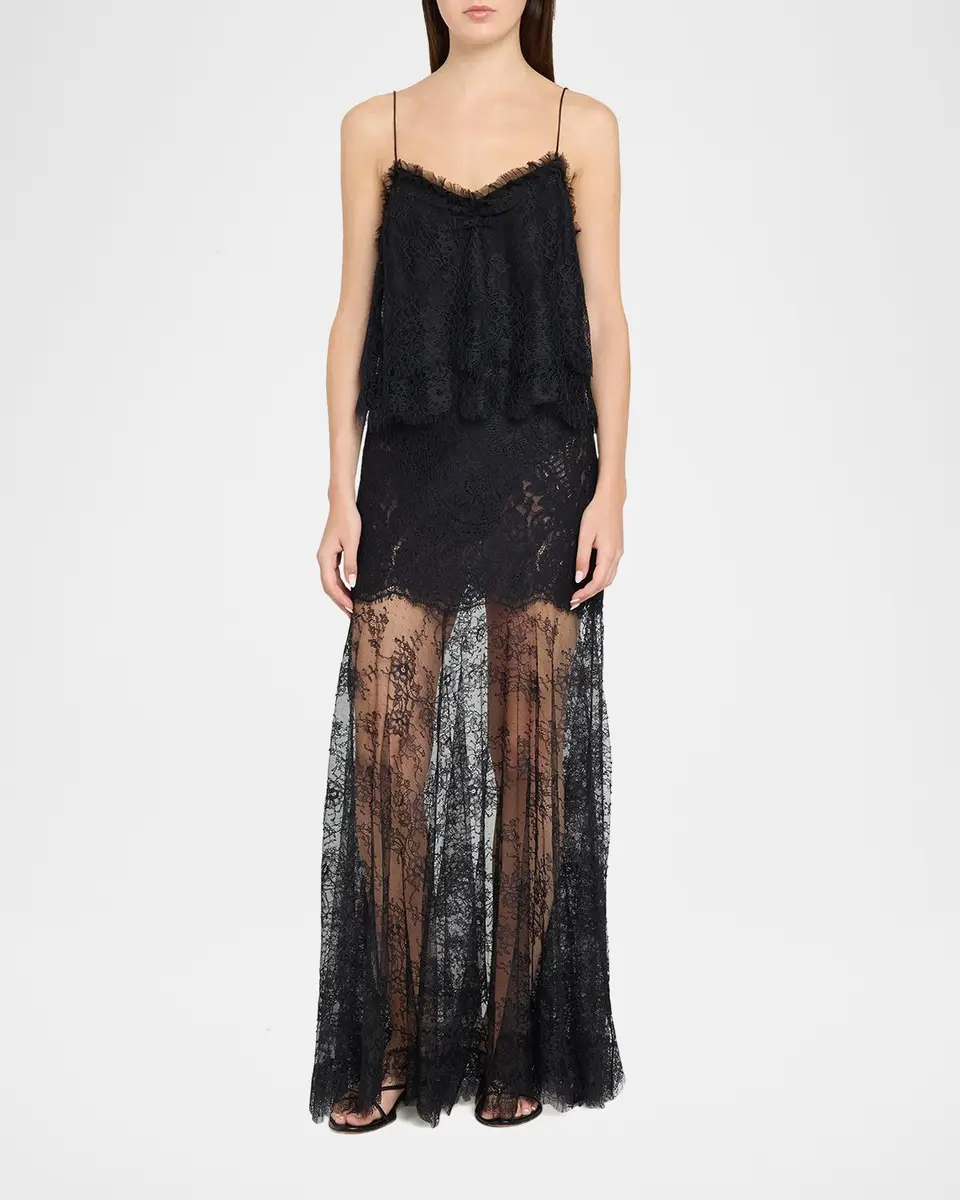 LoveShackFancy Carline Floral Lace Maxi Skirt | Thumbnail 2 LoveShackFancy Carline Floral Lace Maxi Skirt | Thumbnail 2