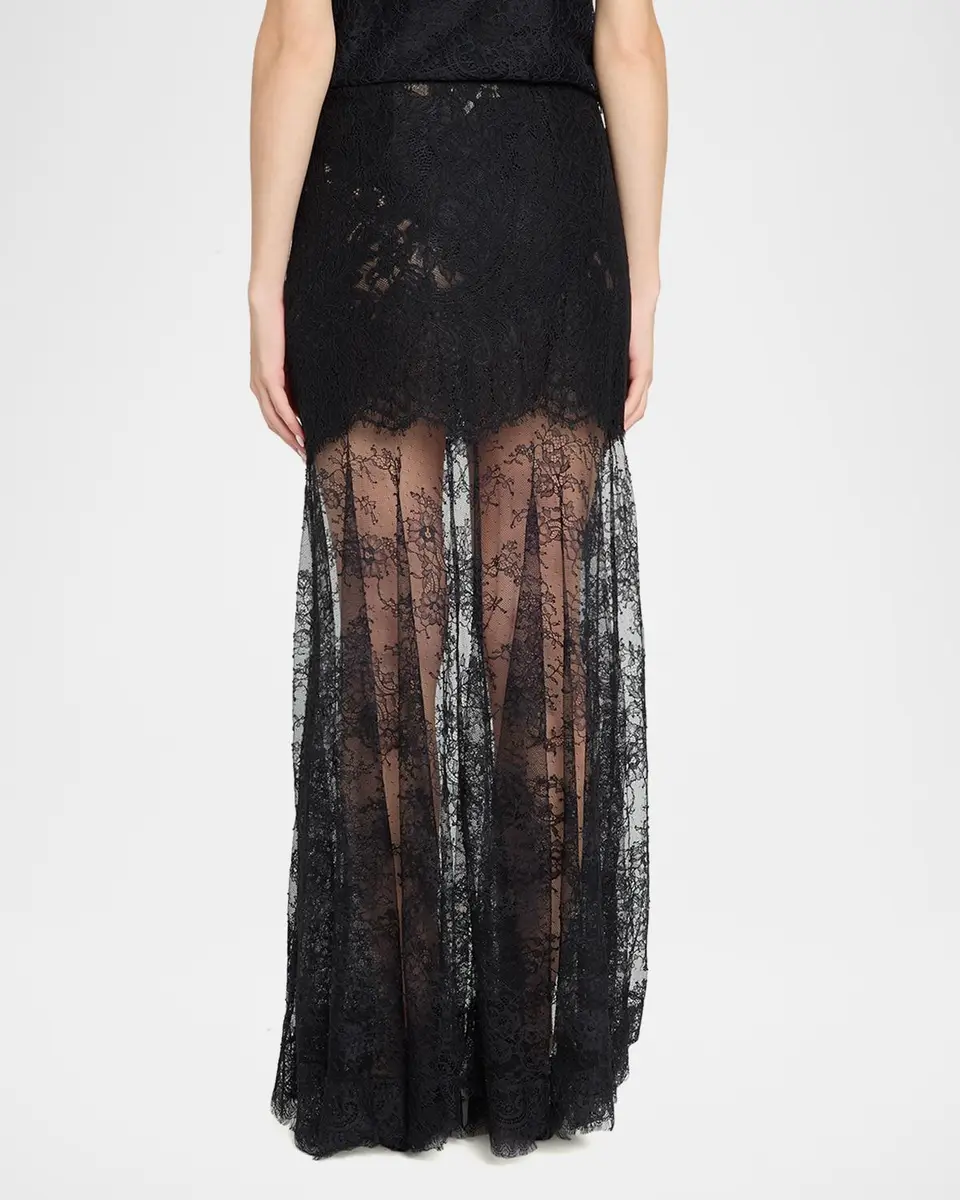 LoveShackFancy Carline Floral Lace Maxi Skirt | Thumbnail 3 LoveShackFancy Carline Floral Lace Maxi Skirt | Thumbnail 3