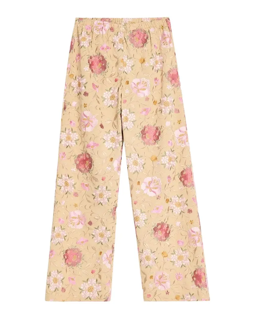 Janae Embroidered Wide-Leg Pants Janae Embroidered Wide-Leg Pants