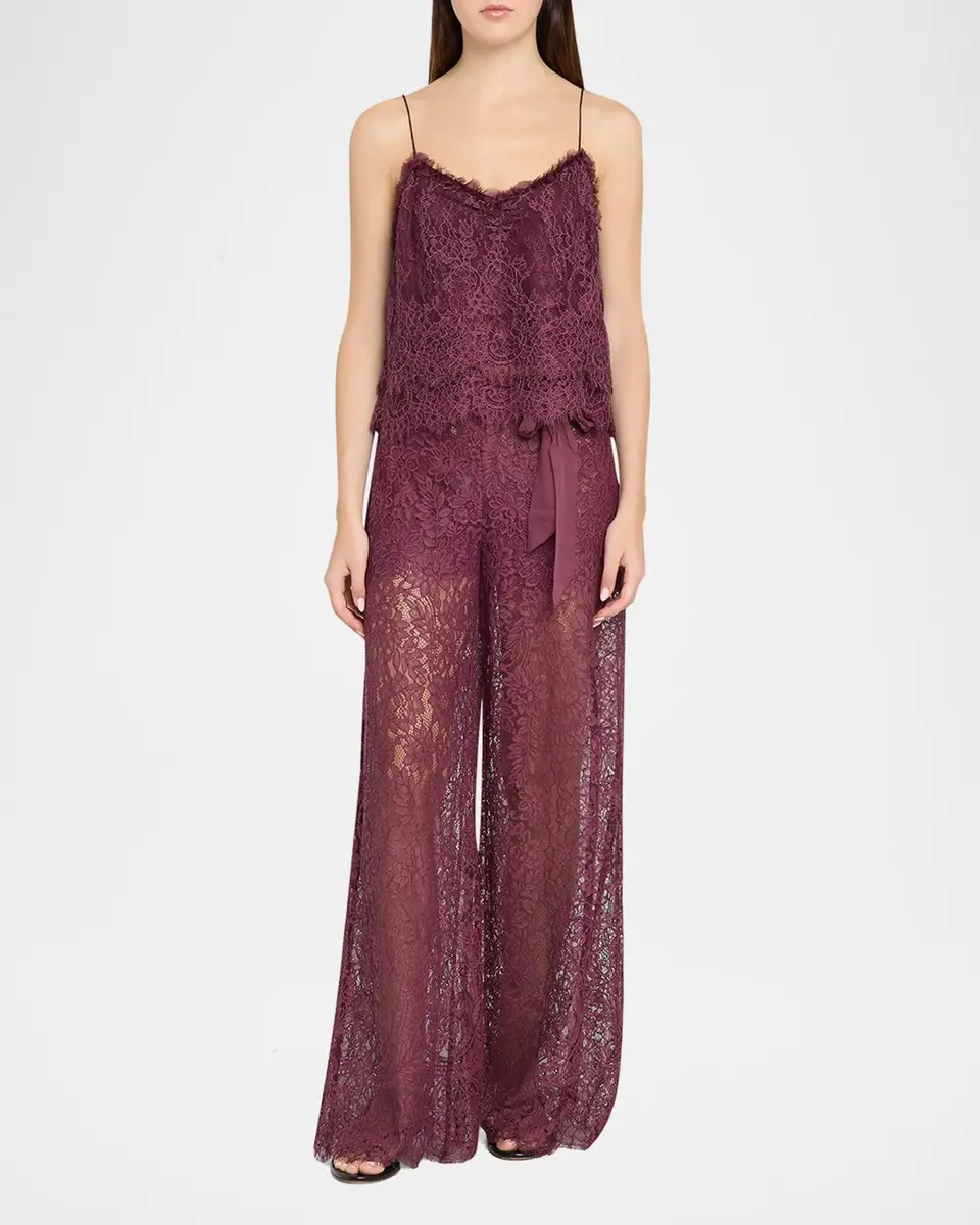 LoveShackFancy Riana Floral Lace Pants | Thumbnail 2 LoveShackFancy Riana Floral Lace Pants | Thumbnail 2