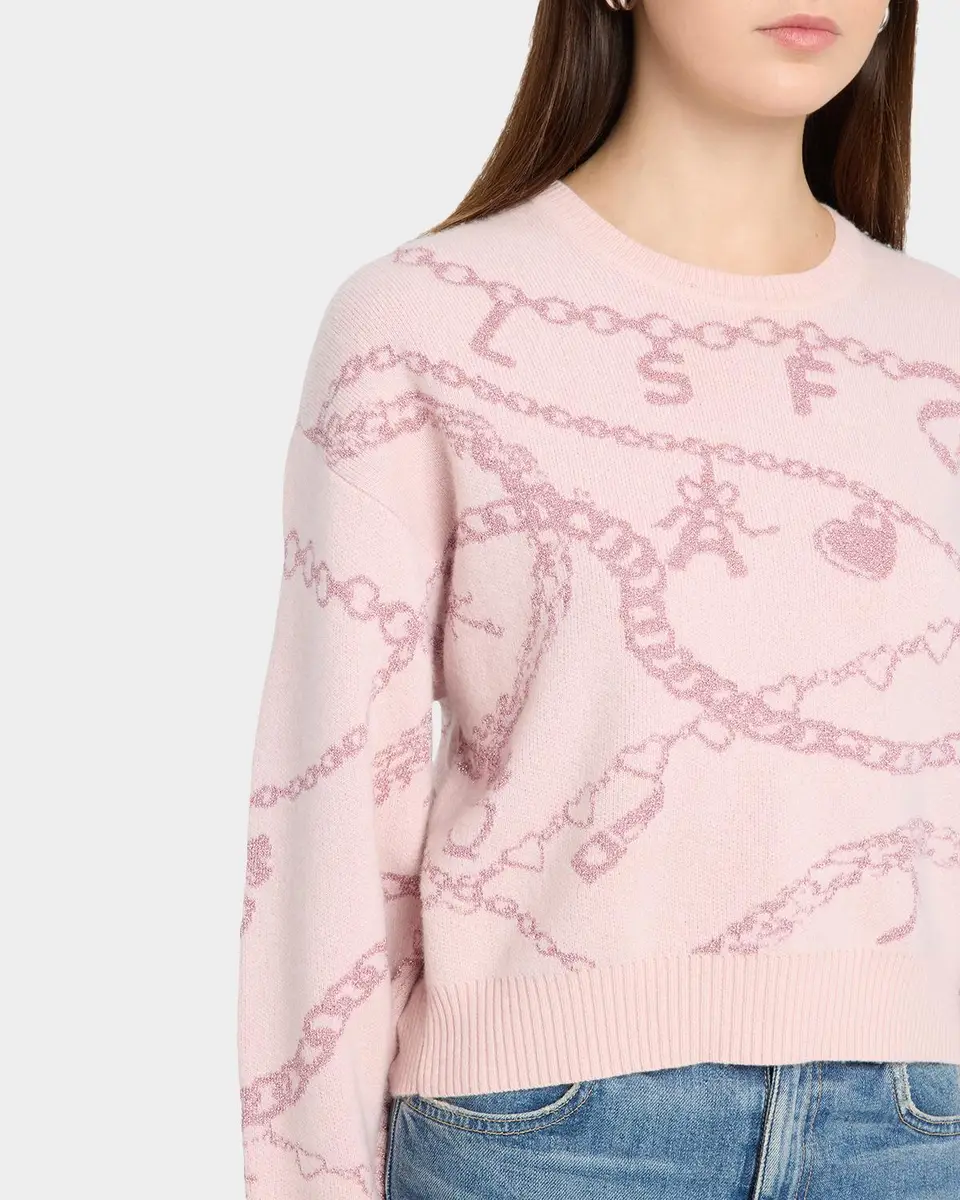 LoveShackFancy Calindra Cashmere-Blend Intarsia Sweater | Thumbnail 5 LoveShackFancy Calindra Cashmere-Blend Intarsia Sweater | Thumbnail 5