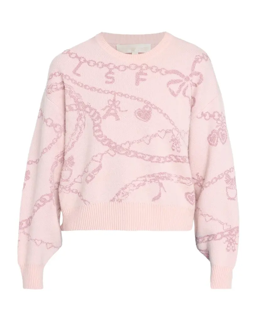 Calindra Cashmere-Blend Intarsia Sweater Calindra Cashmere-Blend Intarsia Sweater