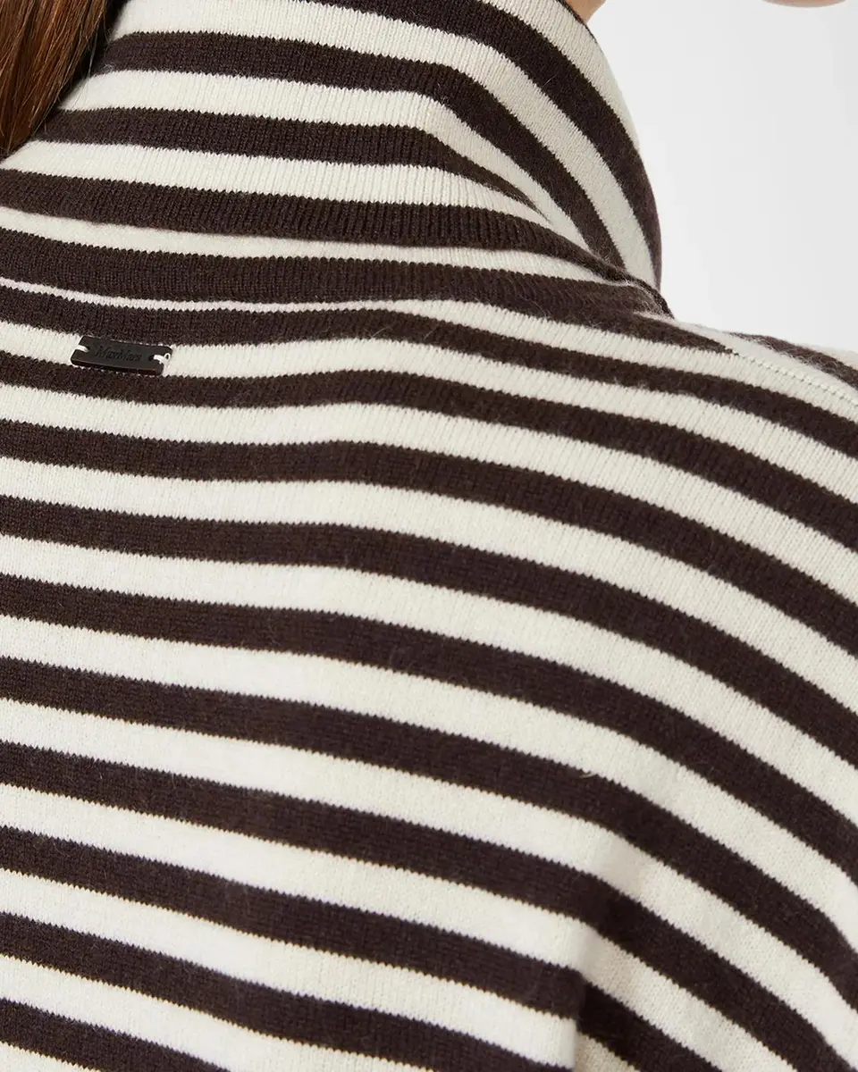 Max Mara Striped Wool-Cashmere Turtleneck Sweater | Thumbnail 5 Max Mara Striped Wool-Cashmere Turtleneck Sweater | Thumbnail 5