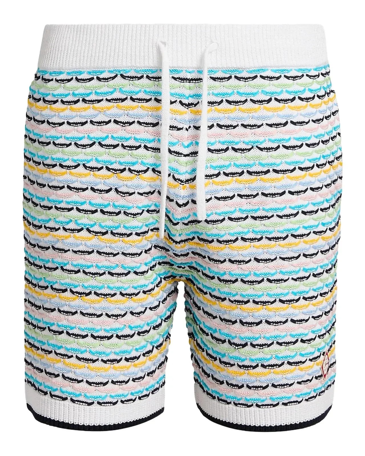 Casablanca Men's Cotton Tuck-Stitch Full-Zip Hoodie