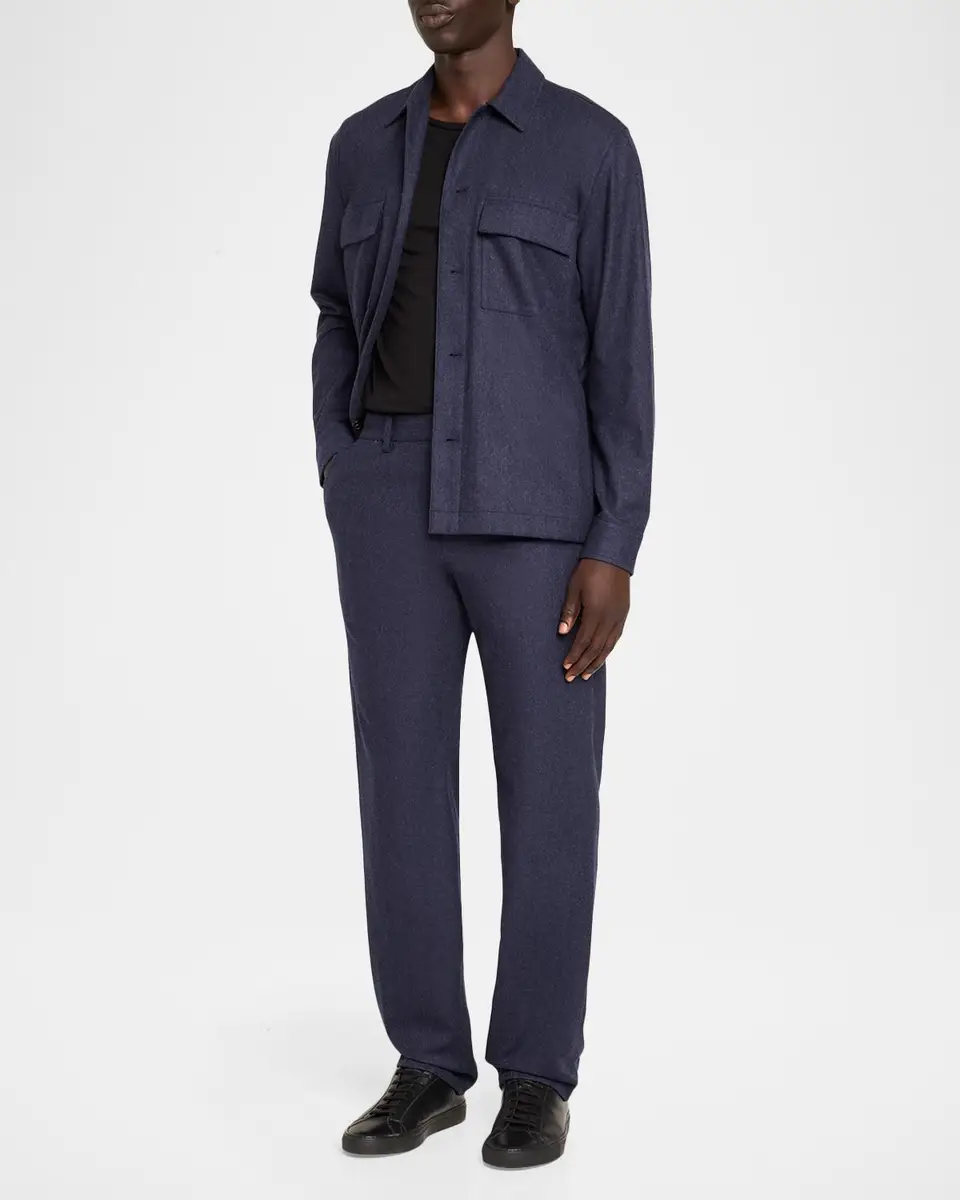 Vince Men's Owen Twill Flat-Front Trousers | Thumbnail 2 Vince Men's Owen Twill Flat-Front Trousers | Thumbnail 2