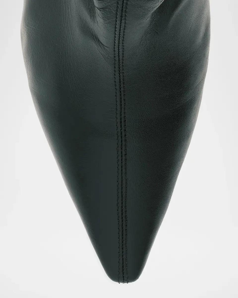 Cinq à Sept 60mm Alex Scrunched Crinkled Leather Mid-Calf Boots | Thumbnail 2 Cinq à Sept 60mm Alex Scrunched Crinkled Leather Mid-Calf Boots | Thumbnail 2