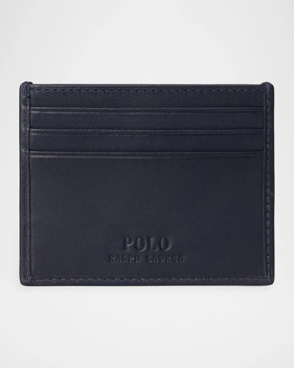 Polo Ralph Lauren Men's Polo Bear Leather Card Case | Thumbnail 2 Polo Ralph Lauren Men's Polo Bear Leather Card Case | Thumbnail 2