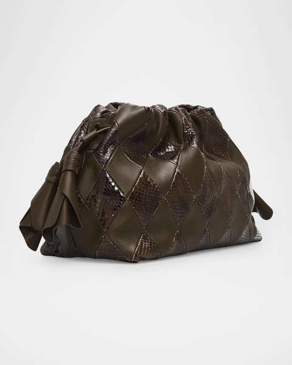 Zimmermann Cloud 91 Medium Snakeskin-Embossed Clutch | Thumbnail 3 Zimmermann Cloud 91 Medium Snakeskin-Embossed Clutch | Thumbnail 3
