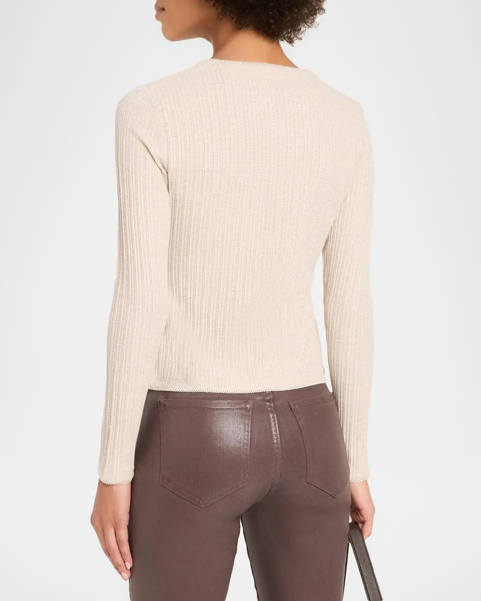 Veronica Beard Lira Crewneck Cardigan | Thumbnail 3 Veronica Beard Lira Crewneck Cardigan | Thumbnail 3