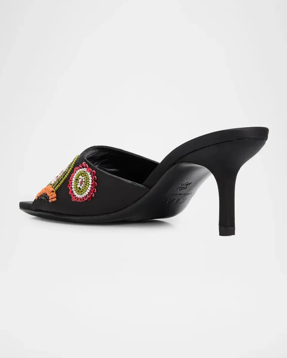 Staud Bea Millefiore 70MM Embellished Mules | Thumbnail 2 Staud Bea Millefiore 70MM Embellished Mules | Thumbnail 2