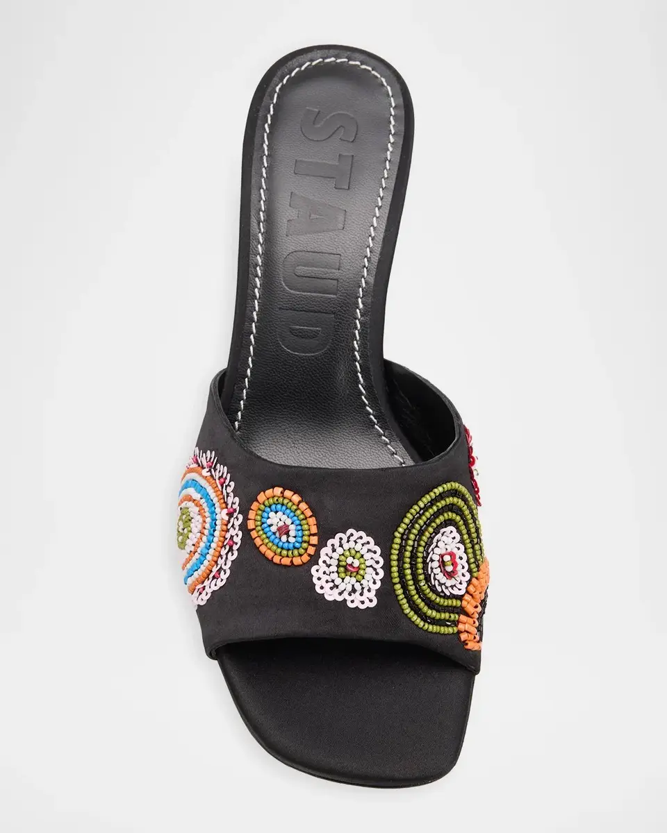 Staud Bea Millefiore 70MM Embellished Mules | Thumbnail 3 Staud Bea Millefiore 70MM Embellished Mules | Thumbnail 3