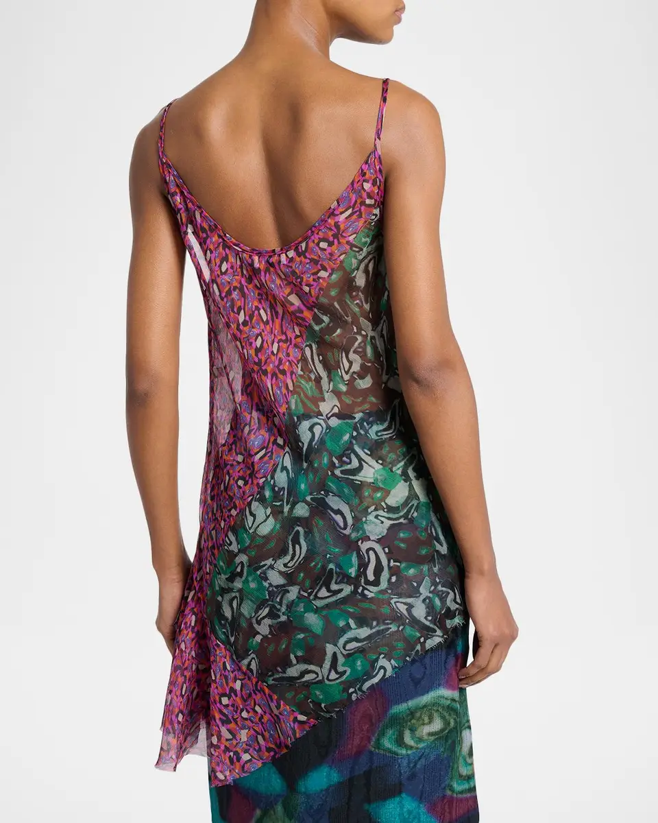 Dries Van Noten Crisanna Colorblock Silk Asymmetric Top | Thumbnail 3 Dries Van Noten Crisanna Colorblock Silk Asymmetric Top | Thumbnail 3