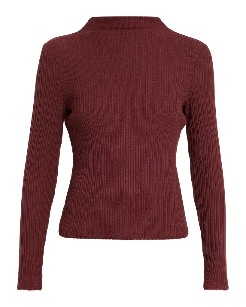 Nadja Ribbed Mock-Neck Top Nadja Ribbed Mock-Neck Top