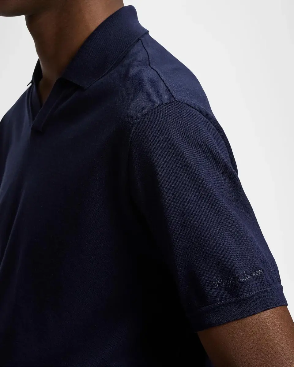 Ralph Lauren Men's Cotton-Cashmere Pique Polo Shirt | Thumbnail 5 Ralph Lauren Men's Cotton-Cashmere Pique Polo Shirt | Thumbnail 5