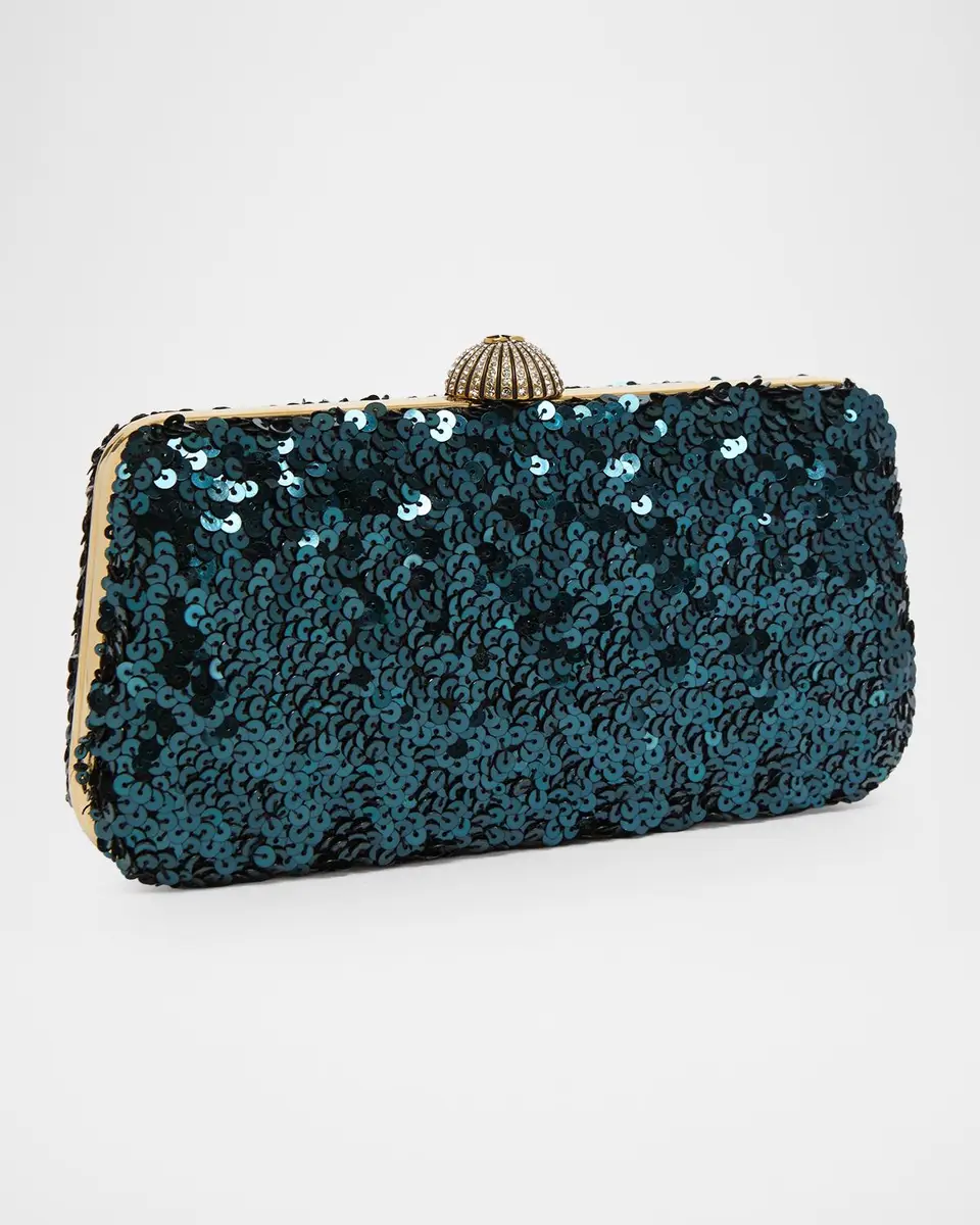 Valentino Garavani Secrets Poppy Sequined Crystal Clutch Bag | Thumbnail 3 Valentino Garavani Secrets Poppy Sequined Crystal Clutch Bag | Thumbnail 3