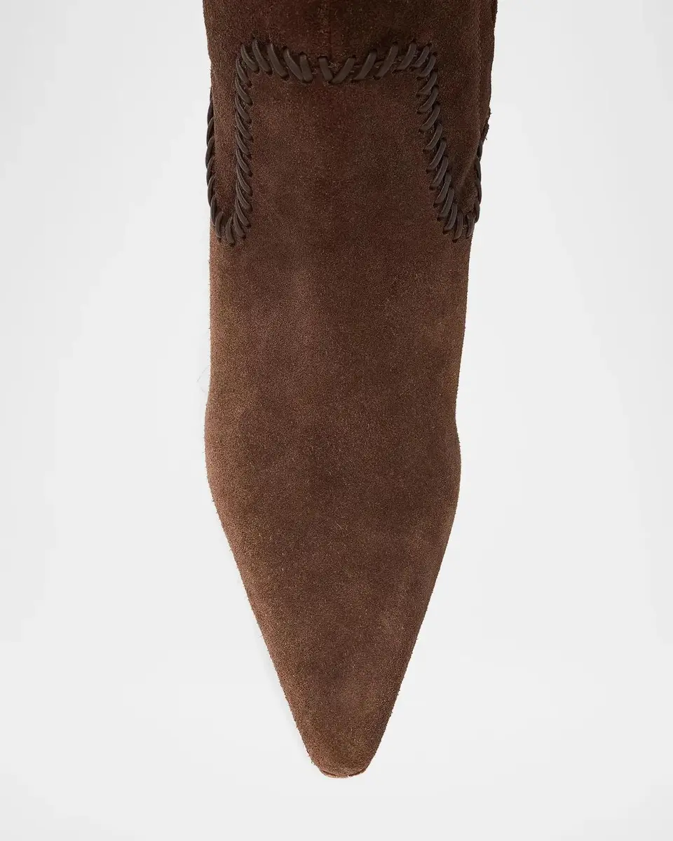 Cinq à Sept Resort Marta 60MM Whipstitched Suede Boots | Thumbnail 3 Cinq à Sept Resort Marta 60MM Whipstitched Suede Boots | Thumbnail 3