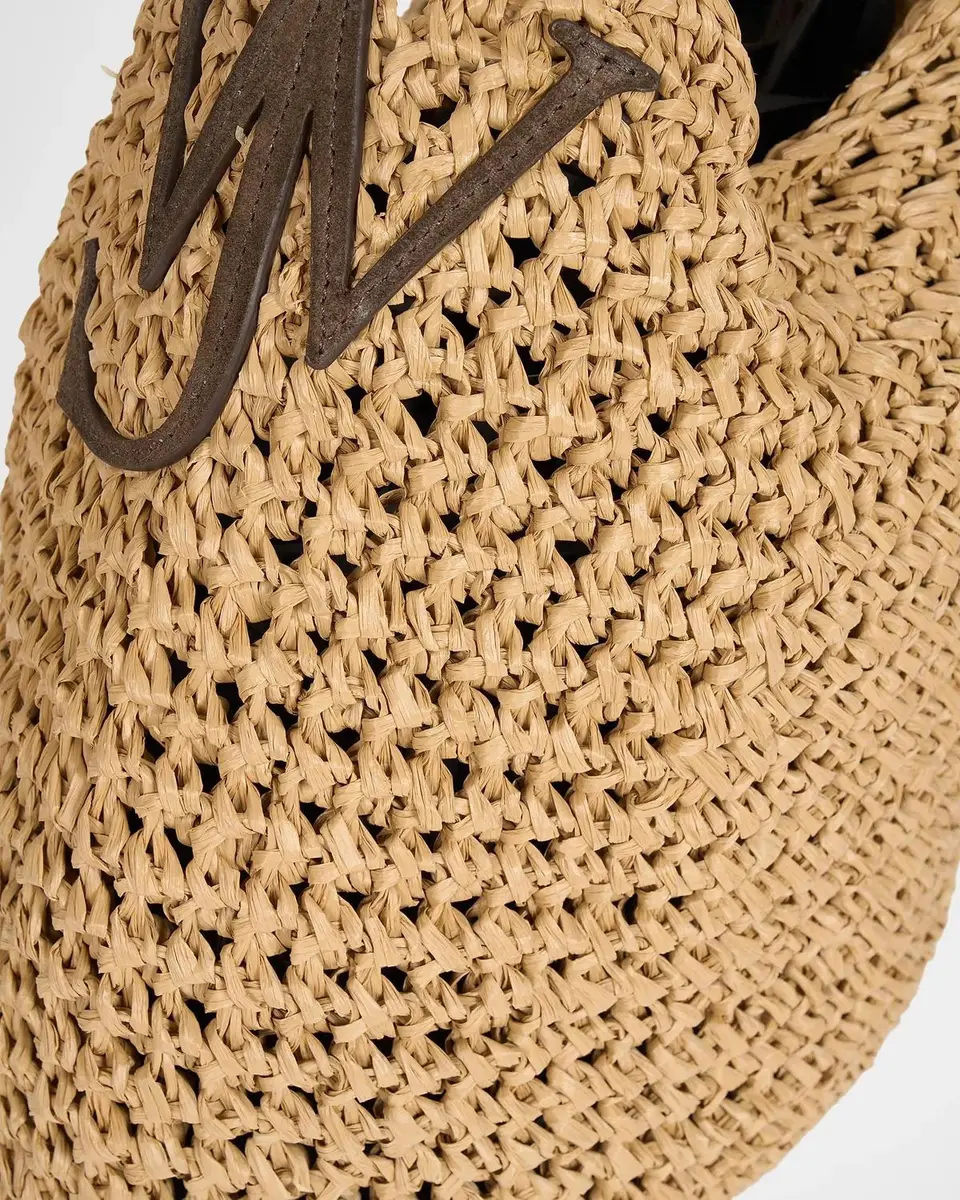 JW Anderson Small Bulb Crochet Raffia Shopper Tote Bag | Thumbnail 5 JW Anderson Small Bulb Crochet Raffia Shopper Tote Bag | Thumbnail 5