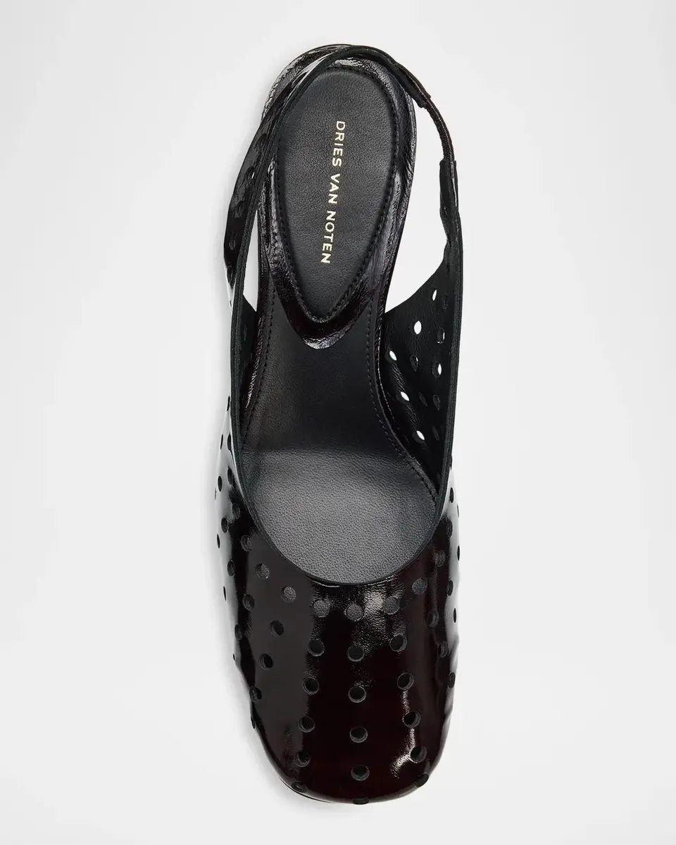 Dries Van Noten 65MM Eyelet Leather Slingback Pumps | Thumbnail 5 Dries Van Noten 65MM Eyelet Leather Slingback Pumps | Thumbnail 5
