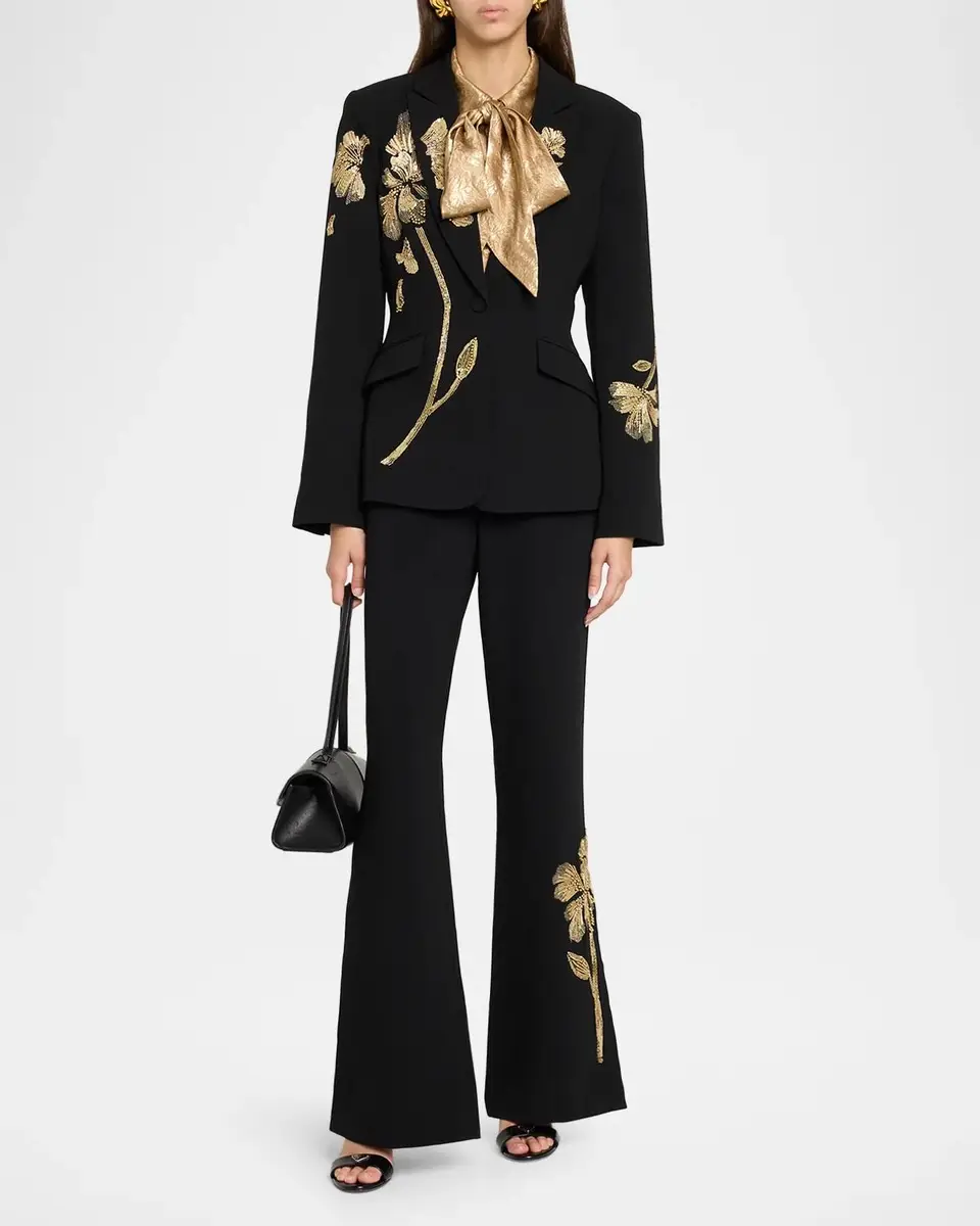 Cinq à Sept Gilded Peony Tailored Blazer | Thumbnail 2 Cinq à Sept Gilded Peony Tailored Blazer | Thumbnail 2