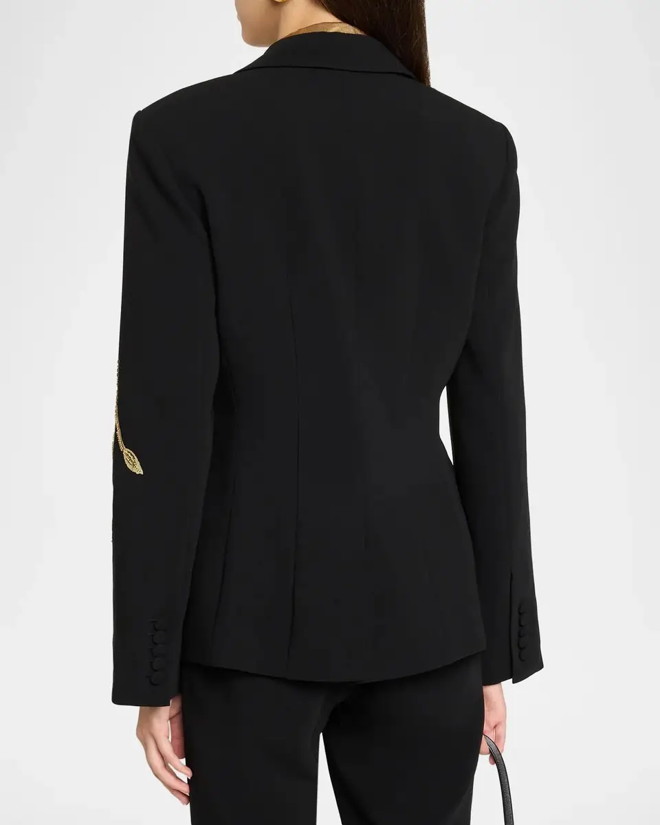 Cinq à Sept Gilded Peony Tailored Blazer | Thumbnail 3 Cinq à Sept Gilded Peony Tailored Blazer | Thumbnail 3