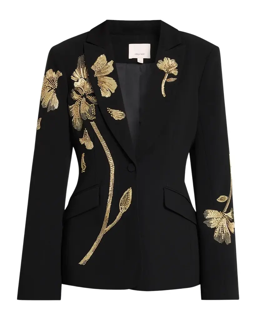 Cinq à Sept Gilded Peony Tailored Blazer