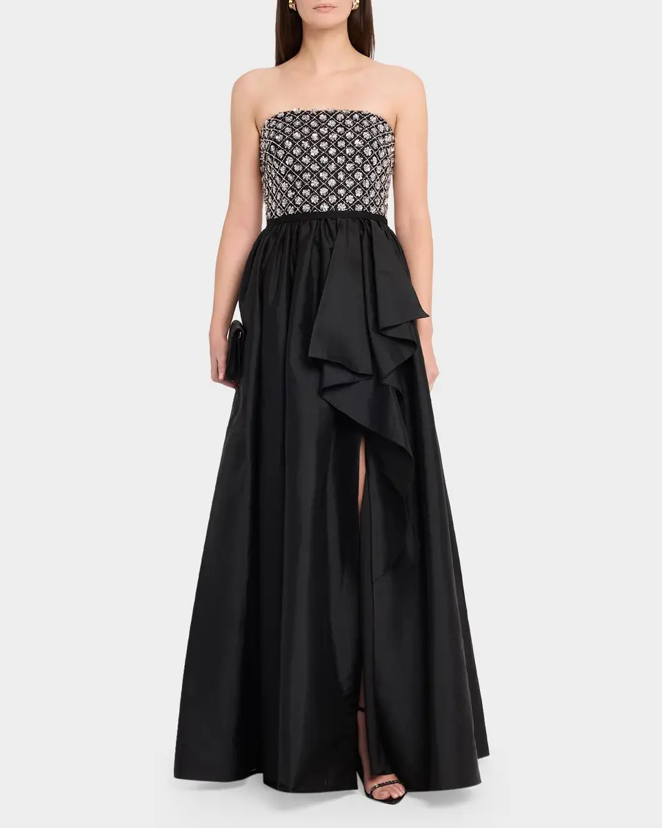 THEIA Mila Beaded Taffeta Gown | Thumbnail 2 THEIA Mila Beaded Taffeta Gown | Thumbnail 2