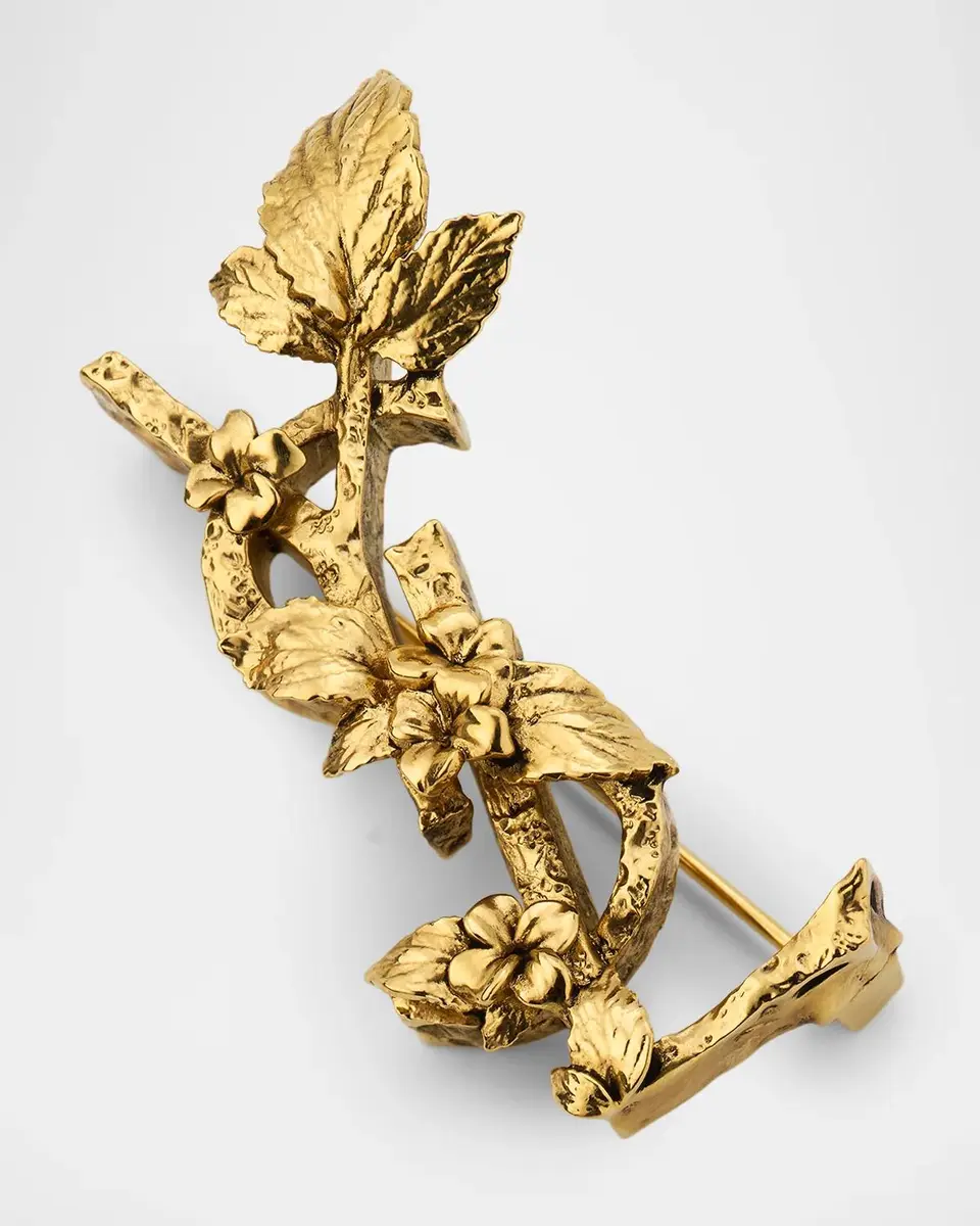 Saint Laurent YSL Hydrangea Brooch | Thumbnail 3 Saint Laurent YSL Hydrangea Brooch | Thumbnail 3