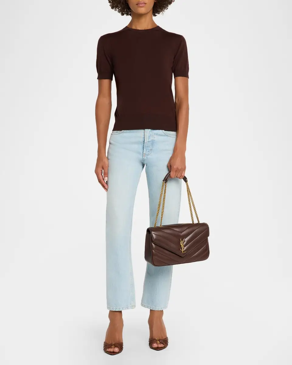 Saint Laurent Loulou Medium YSL Quilted Leather Shoulder Bag | Thumbnail 5 Saint Laurent Loulou Medium YSL Quilted Leather Shoulder Bag | Thumbnail 5