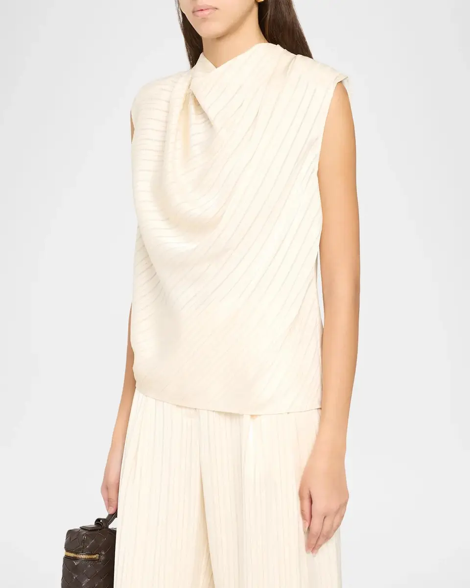 Ramy Brook Holly Pinstriped Cowl-Neck Top | Thumbnail 4 Ramy Brook Holly Pinstriped Cowl-Neck Top | Thumbnail 4