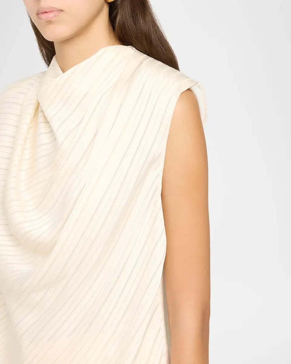 Ramy Brook Holly Pinstriped Cowl-Neck Top | Thumbnail 5 Ramy Brook Holly Pinstriped Cowl-Neck Top | Thumbnail 5