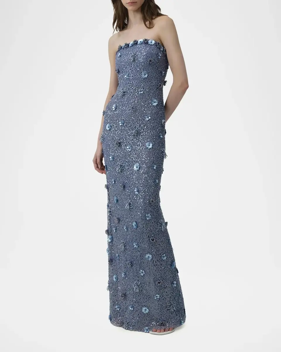 Simkhai Serafina Strapless Embellished Gown | Thumbnail 4 Simkhai Serafina Strapless Embellished Gown | Thumbnail 4