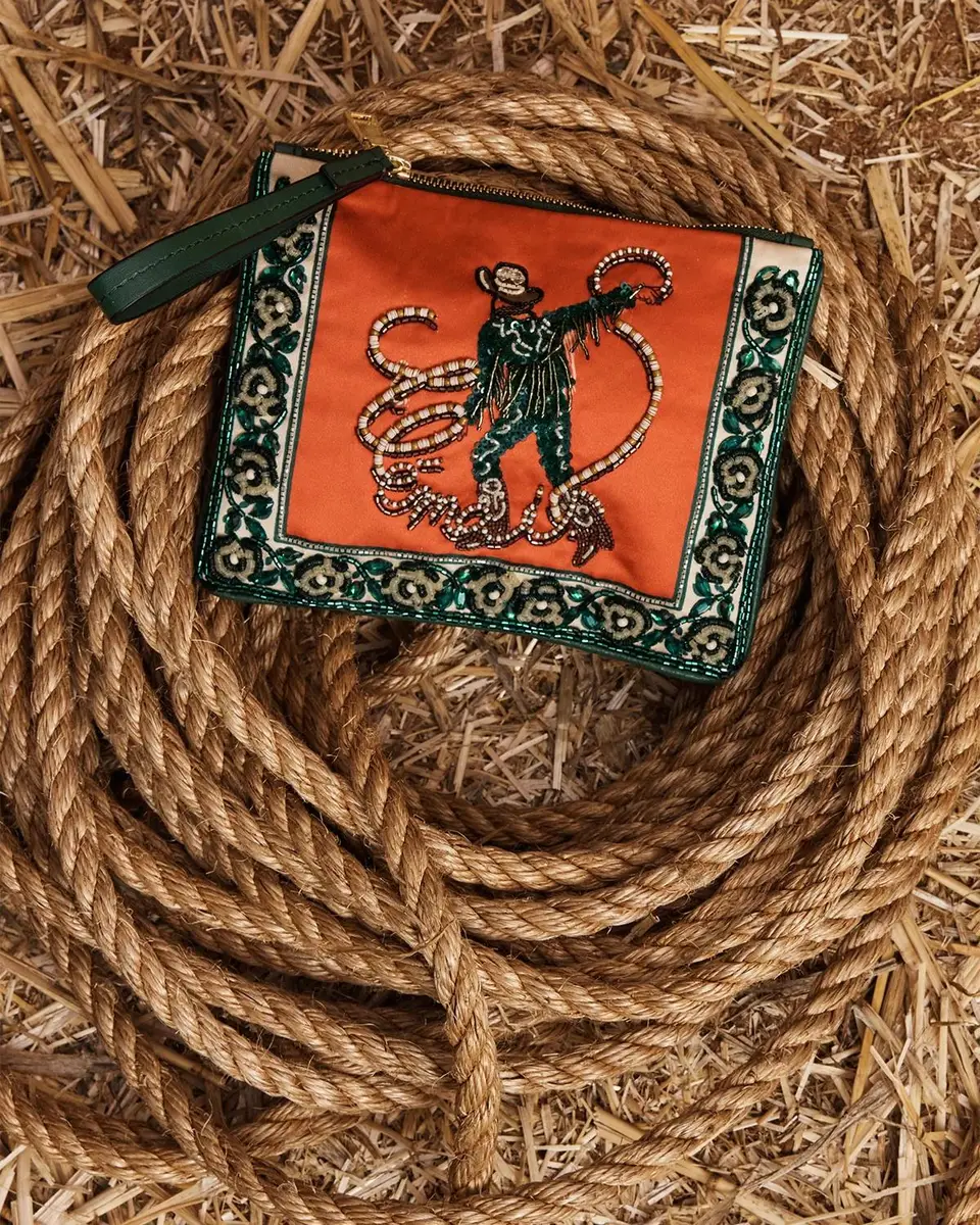ALÉMAIS Ace Cowboy Beaded Wristlet Bag | Thumbnail 4 ALÉMAIS Ace Cowboy Beaded Wristlet Bag | Thumbnail 4