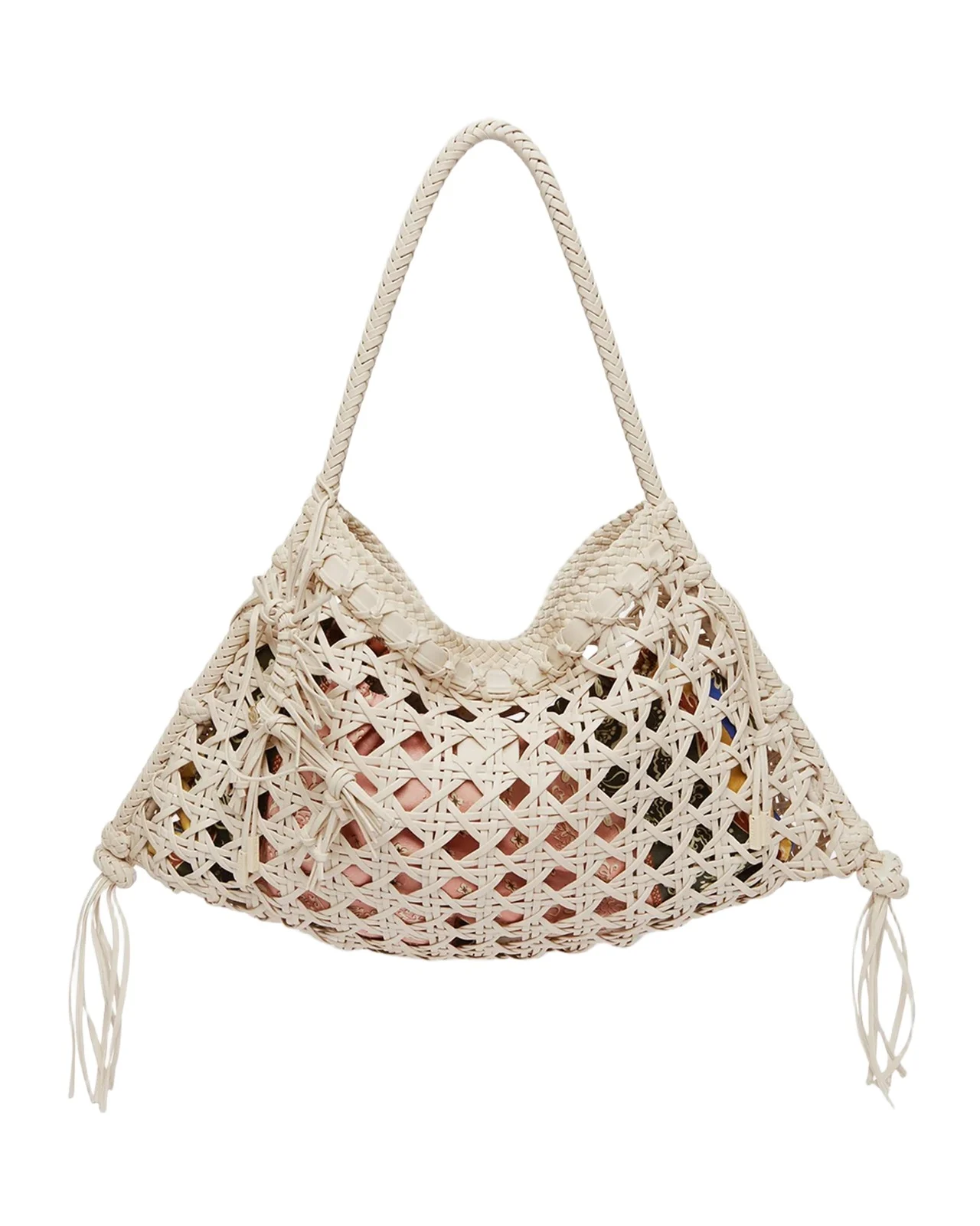 ALÉMAIS Woven Leather Maxi Tote Bag