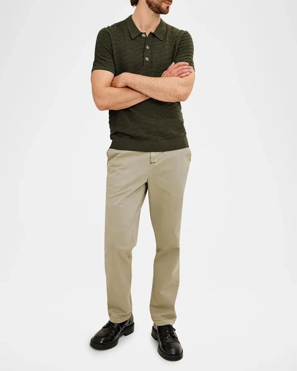 RAILS Men's Linden Diamond Cotton Knit Polo Shirt | Thumbnail 2 RAILS Men's Linden Diamond Cotton Knit Polo Shirt | Thumbnail 2