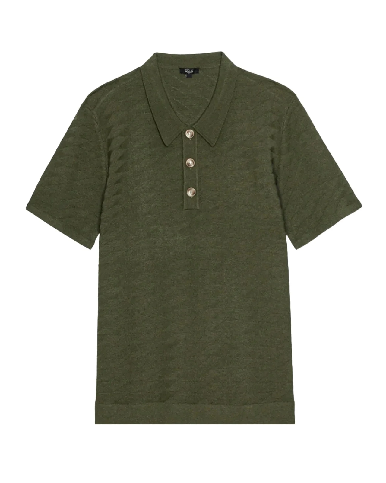 Men's Linden Diamond Cotton Knit Polo Shirt Men's Linden Diamond Cotton Knit Polo Shirt