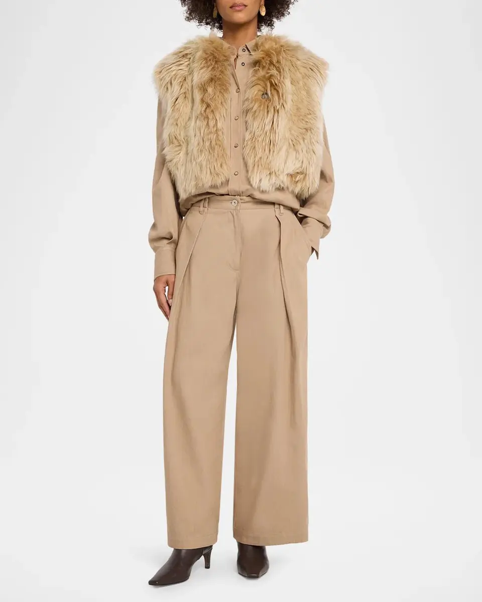 Brunello Cucinelli Sparkle Monili Twill Button-Down Shirt | Thumbnail 2
