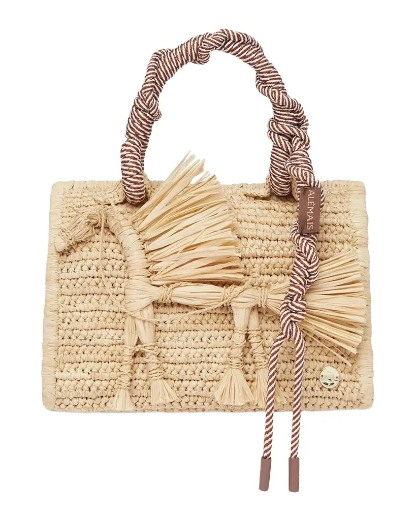 Ace Raffia Horse Top-Handle Bag Ace Raffia Horse Top-Handle Bag