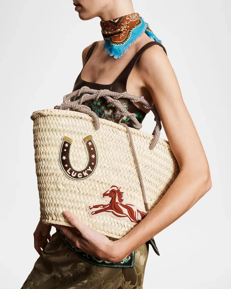 ALÉMAIS Ace Midi Woven Basket Bag | Thumbnail 2 ALÉMAIS Ace Midi Woven Basket Bag | Thumbnail 2