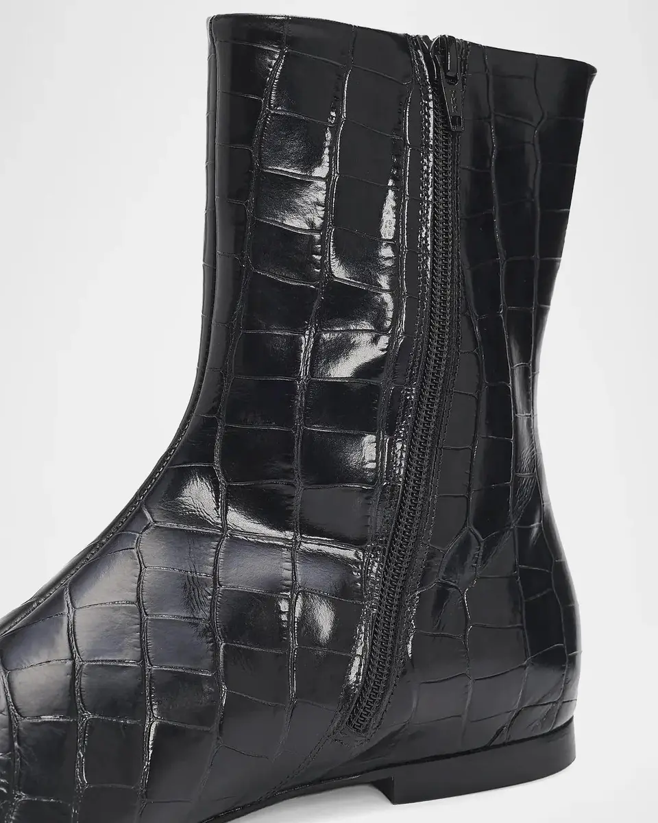 TOTEME Croc-Embossed Leather Chelsea Boots | Thumbnail 6 TOTEME Croc-Embossed Leather Chelsea Boots | Thumbnail 6