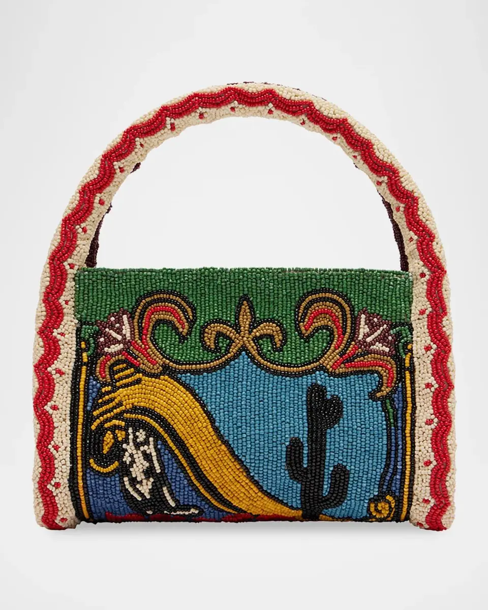 ALÉMAIS Ace Beaded Barrel Top-Handle Bag | Thumbnail 3 ALÉMAIS Ace Beaded Barrel Top-Handle Bag | Thumbnail 3