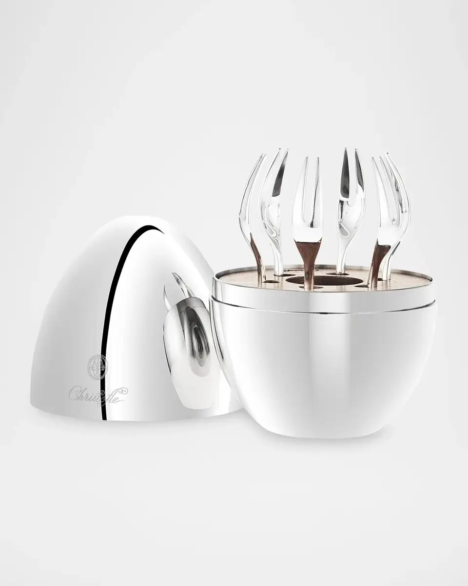 Christofle MOOD Silver-Plated 6-Piece Cocktail Fork Set | Thumbnail 2 Christofle MOOD Silver-Plated 6-Piece Cocktail Fork Set | Thumbnail 2