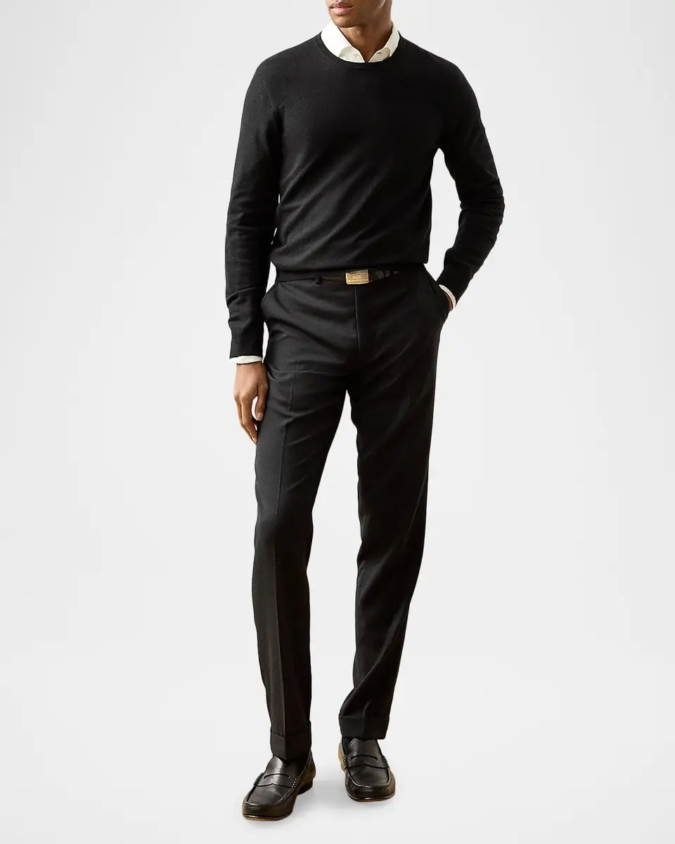 Ralph Lauren Men's Cashmere Crewneck Sweater | Thumbnail 2 Ralph Lauren Men's Cashmere Crewneck Sweater | Thumbnail 2