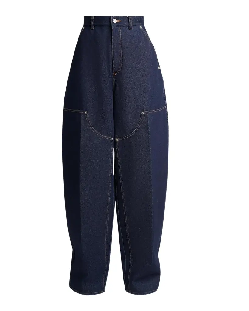 Givenchy Raw Denim Balloon Barrel-Leg Jeans
