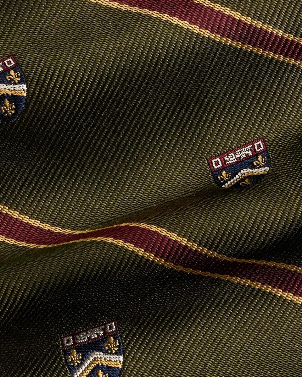 Polo Ralph Lauren Men's Heraldic Club Check Silk Tie | Thumbnail 3 Polo Ralph Lauren Men's Heraldic Club Check Silk Tie | Thumbnail 3