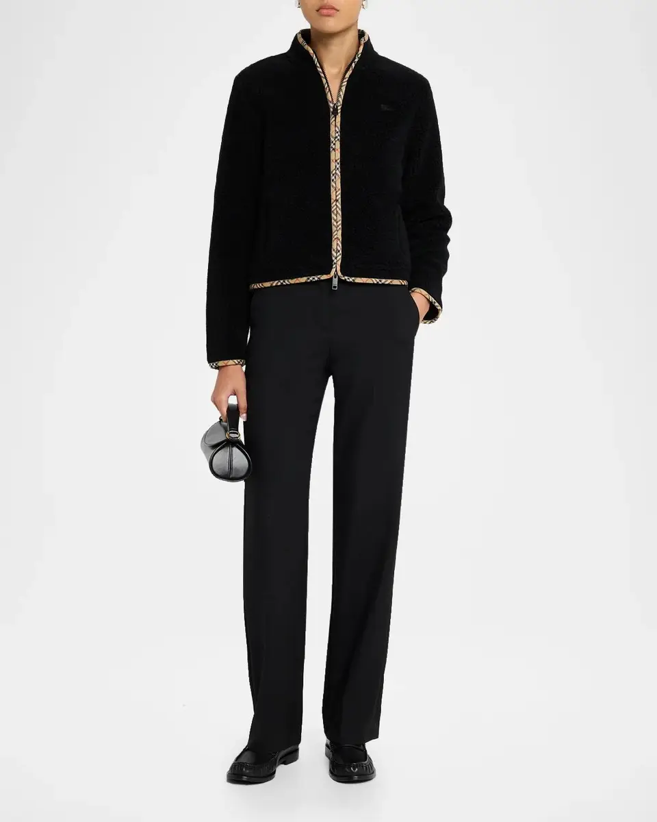 Burberry Felicia Wool-Cashmere Fleece Jacket | Thumbnail 2 Burberry Felicia Wool-Cashmere Fleece Jacket | Thumbnail 2