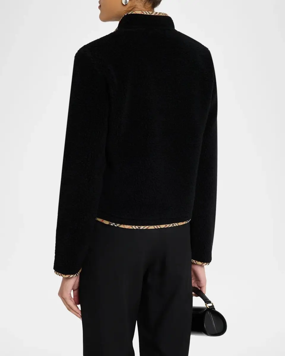 Burberry Felicia Wool-Cashmere Fleece Jacket | Thumbnail 3 Burberry Felicia Wool-Cashmere Fleece Jacket | Thumbnail 3