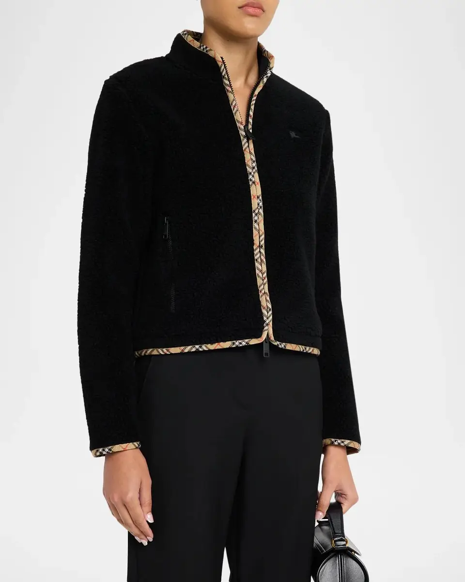 Burberry Felicia Wool-Cashmere Fleece Jacket | Thumbnail 4 Burberry Felicia Wool-Cashmere Fleece Jacket | Thumbnail 4