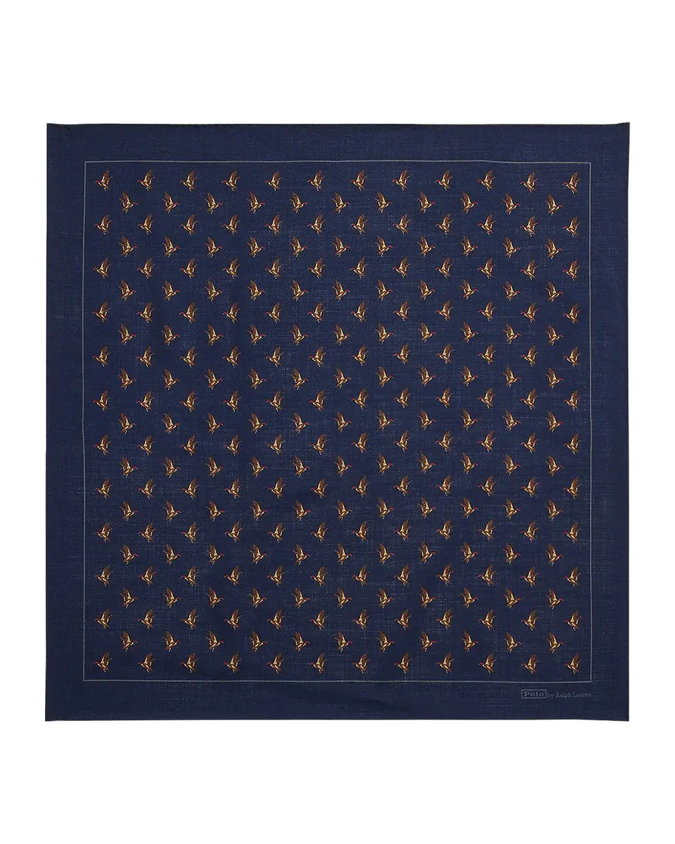 Polo Ralph Lauren Men's Duck-Print Wool Challis Bandanna | Thumbnail 3
