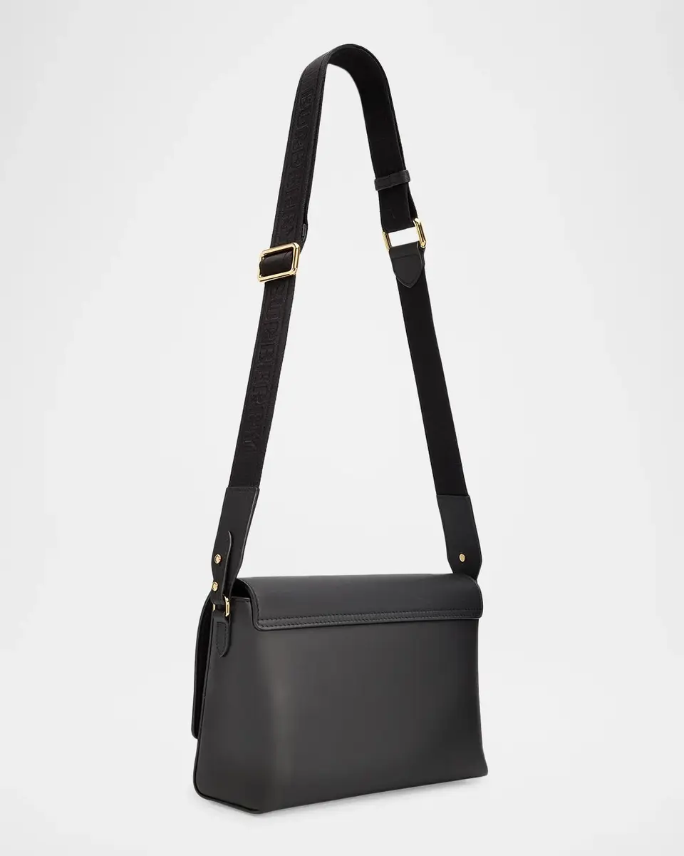 Burberry Note Medium Leather & Check Crossbody Bag | Thumbnail 3 Burberry Note Medium Leather & Check Crossbody Bag | Thumbnail 3